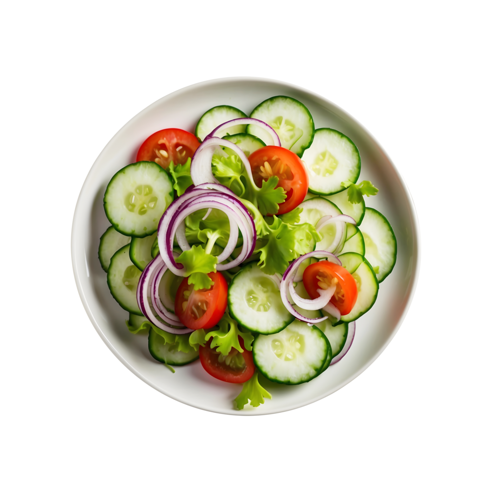 Home delicious onion tomato cucumber lettuce salad transparent free png